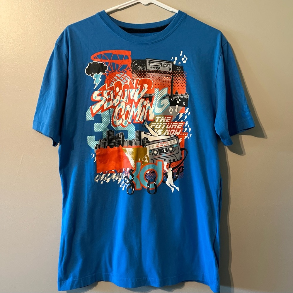 Kevin Durant KD Second Coming Vintage Nike T Shirt Men's Medium Basketball EUC